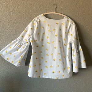 Medium Banana Republic Blouse with lemon detail.